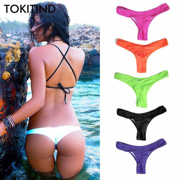 Sexy Brazilian Mini Thong V Shape G-String Bikini Beach Underwear Swimwear Briefs Swimsuit Panties