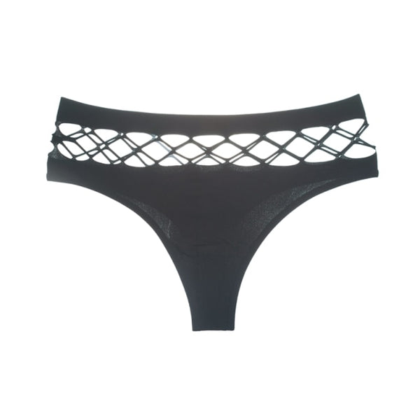 TERMEZY Hollow Out Lingerie Europe Seamless Sexy Panties Women  Elasticity Underwear Temptation Middle-waist G String Underpant