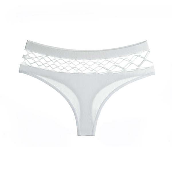 TERMEZY Hollow Out Lingerie Europe Seamless Sexy Panties Women  Elasticity Underwear Temptation Middle-waist G String Underpant