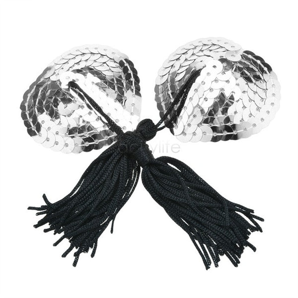 Lingerie Sequin Tassel Breast  Nipple Sticker Cover Pasties Stickers Petals 38
