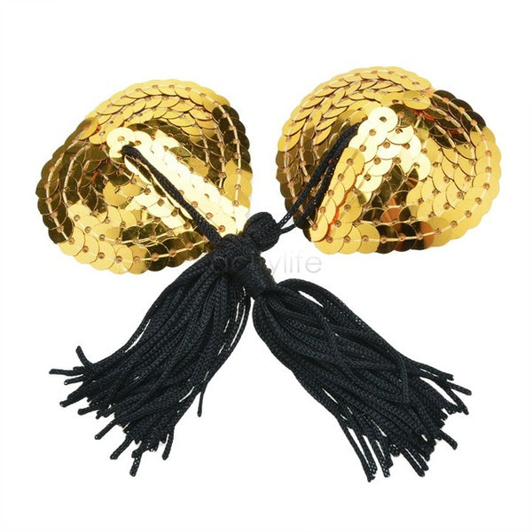 Lingerie Sequin Tassel Breast  Nipple Sticker Cover Pasties Stickers Petals 38